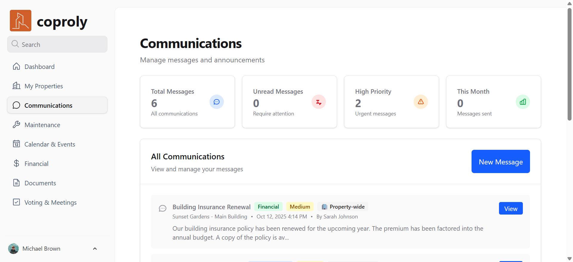 Resident Communications